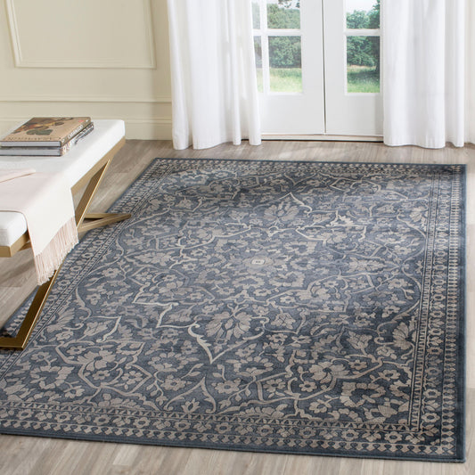 Safavieh Vintage Ardebil 9 x 12 (ft) Loomed Blue/Light Gray Rectangular Indoor Distressed/Overdyed Vintage Area rug
