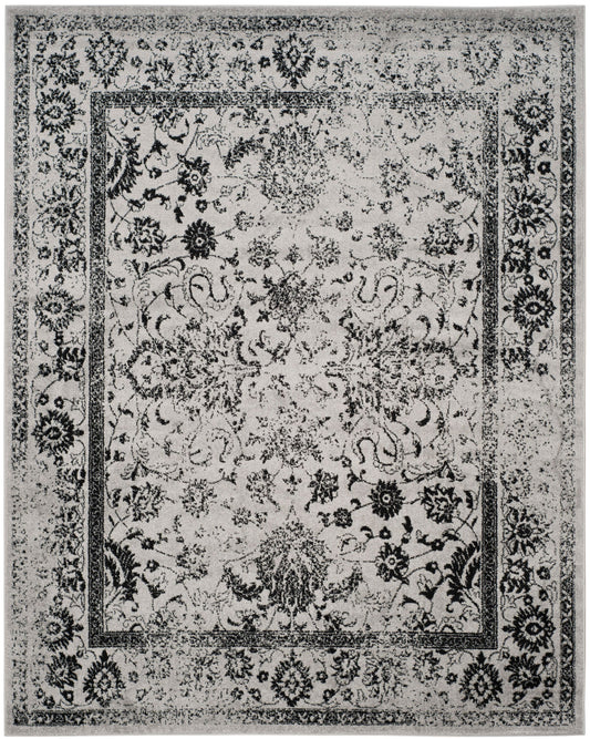 Safavieh Adirondack Kashan 12 x 18 (ft) Loomed Gray/Black Rectangular Indoor Distressed/Overdyed Vintage Area rug