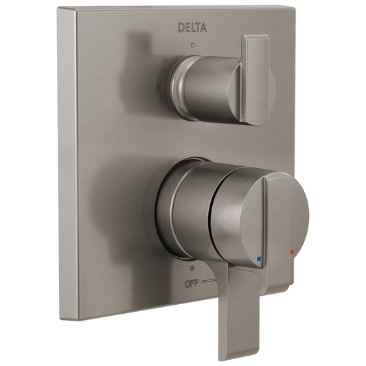 Delta Ara Stainless Steel 2.75-in Universal Bathtub/Shower Shower mixer 0.5-in -ID