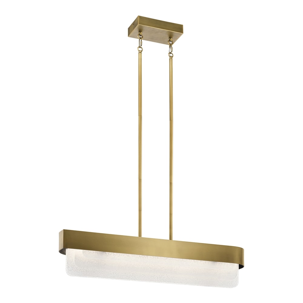 Kichler Serene 1 -Light Brass Modern/contemporary Integrated LED For Use in Bedrooms, Dining Rooms, Foyers, Kitchens, Living Rooms Chandelier