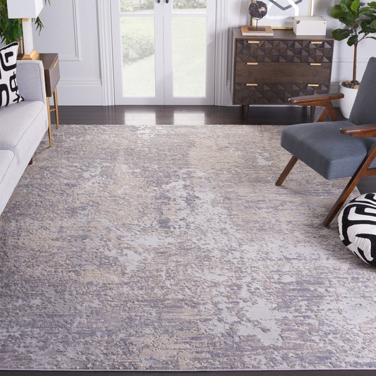 Safavieh Invista Eabir 9 x 12 (ft) Loomed Beige/Cream Rectangular Indoor Abstract Industrial Area rug