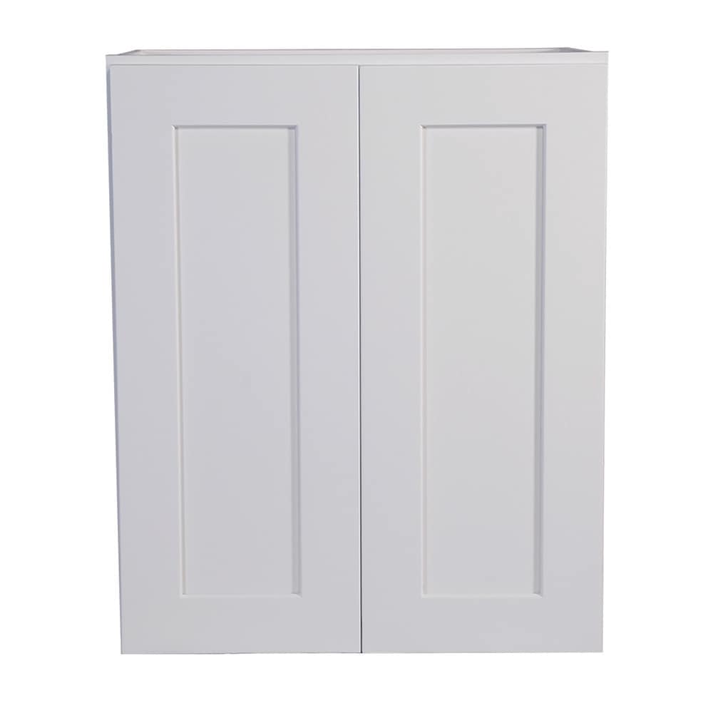 Design House Brookings 24-in W x 30-in H x 12-in D White Maple Wall Fully assembled Plywood Cabinet Recessed Panel
