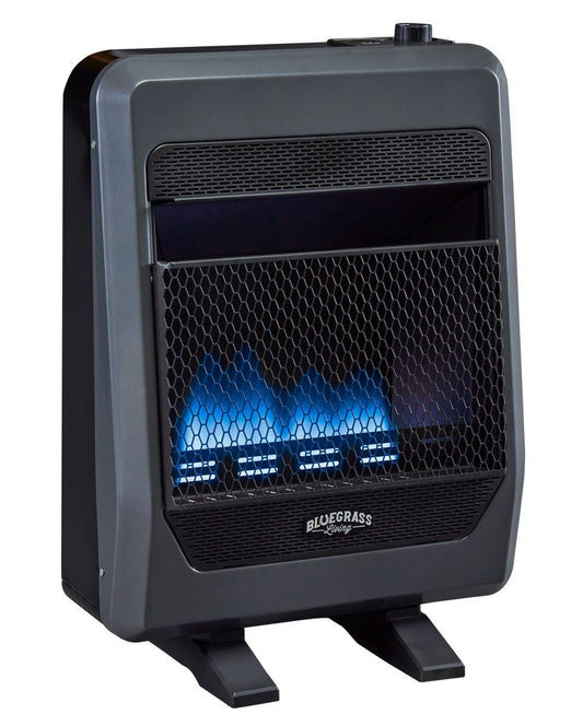 Bluegrass Living 20000-BTU Wall or Floor-Mount Indoor Natural Gas Vent-Free Convection Heater B20TNB-BB