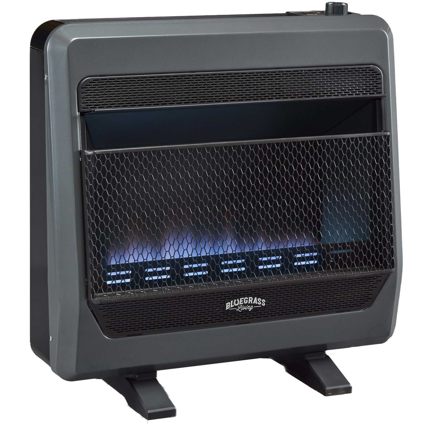 Bluegrass Living 30000-BTU Wall or Floor-Mount Indoor Liquid Propane Vent-Free Convection Heater B30TPB-BB