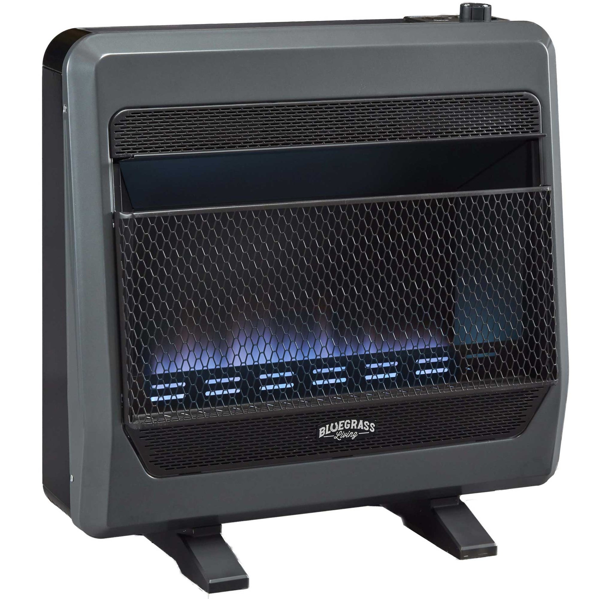 Bluegrass Living 30000-BTU Wall or Floor-Mount Indoor Liquid Propane Vent-Free Convection Heater B30TPB-BB