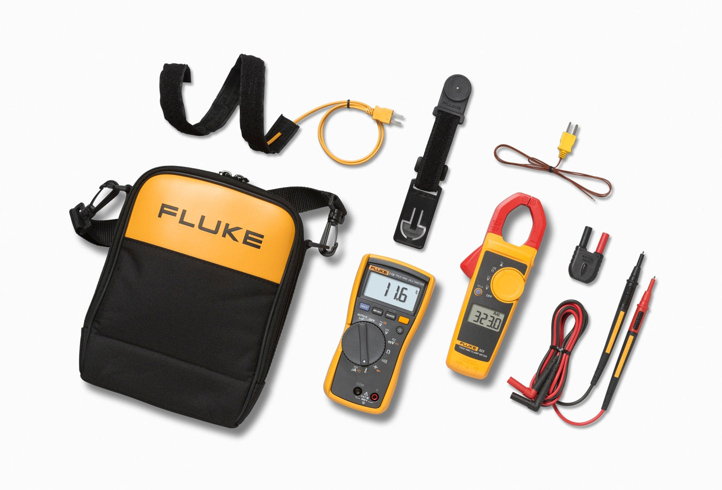 Fluke 116/323 HVAC Combo Kit Digital Display Multimeter 600 -Volt