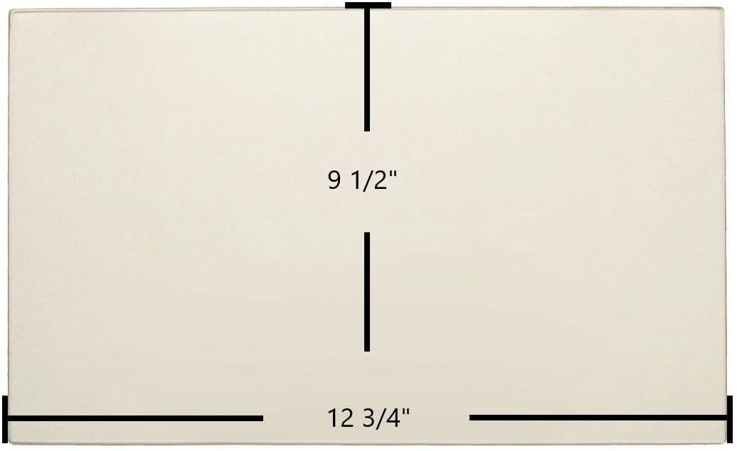 Hearthstone Tribute 8040 Ceramic Glass Panel – Replacement for Part #90-58405 (12 3/4" x 9 1/2")