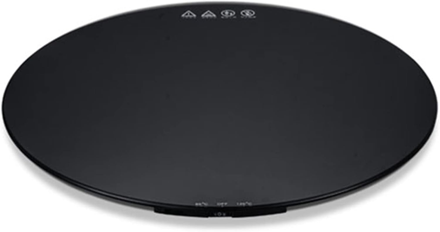 10"" Electric Hot Tray, Round Hot Plate Food Warmer with 2 Temperature Controls (65°C/120°C), Ideal for Buffets, Restaurants, Events and Family Dinners