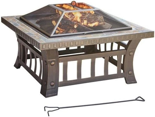 30"SQUARE SLATE FIRE PIT