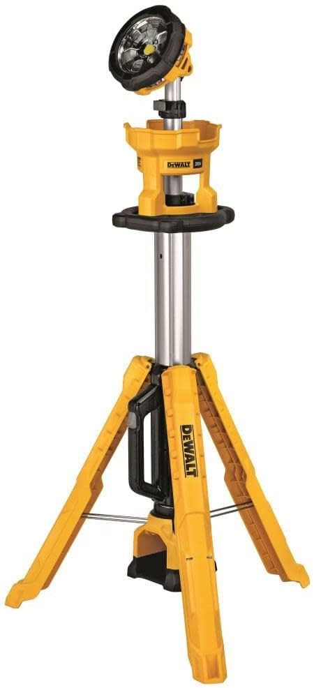 DEWALT 20V MAX LED Work Light with Stand, Tripod Light, 3000 Lumens of Brightness with 3 Modes, Tool Only (DCL079B)