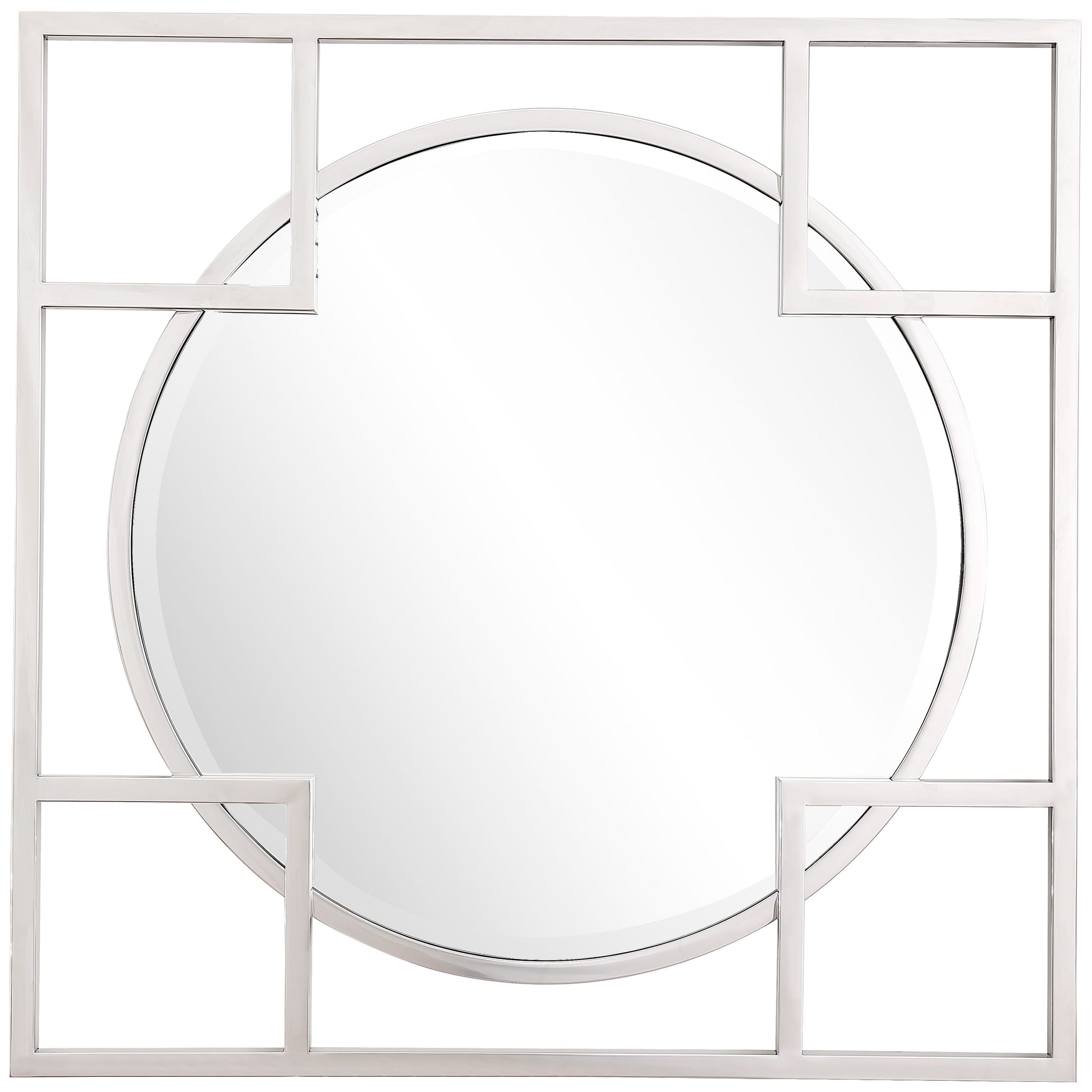 Camden Isle Kinney 33.0-Inches W x 33.0-Inches H Square Mirror Beveled Wall Mirror