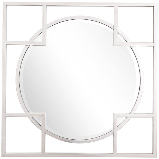 Camden Isle Kinney 33.0-Inches W x 33.0-Inches H Square Mirror Beveled Wall Mirror
