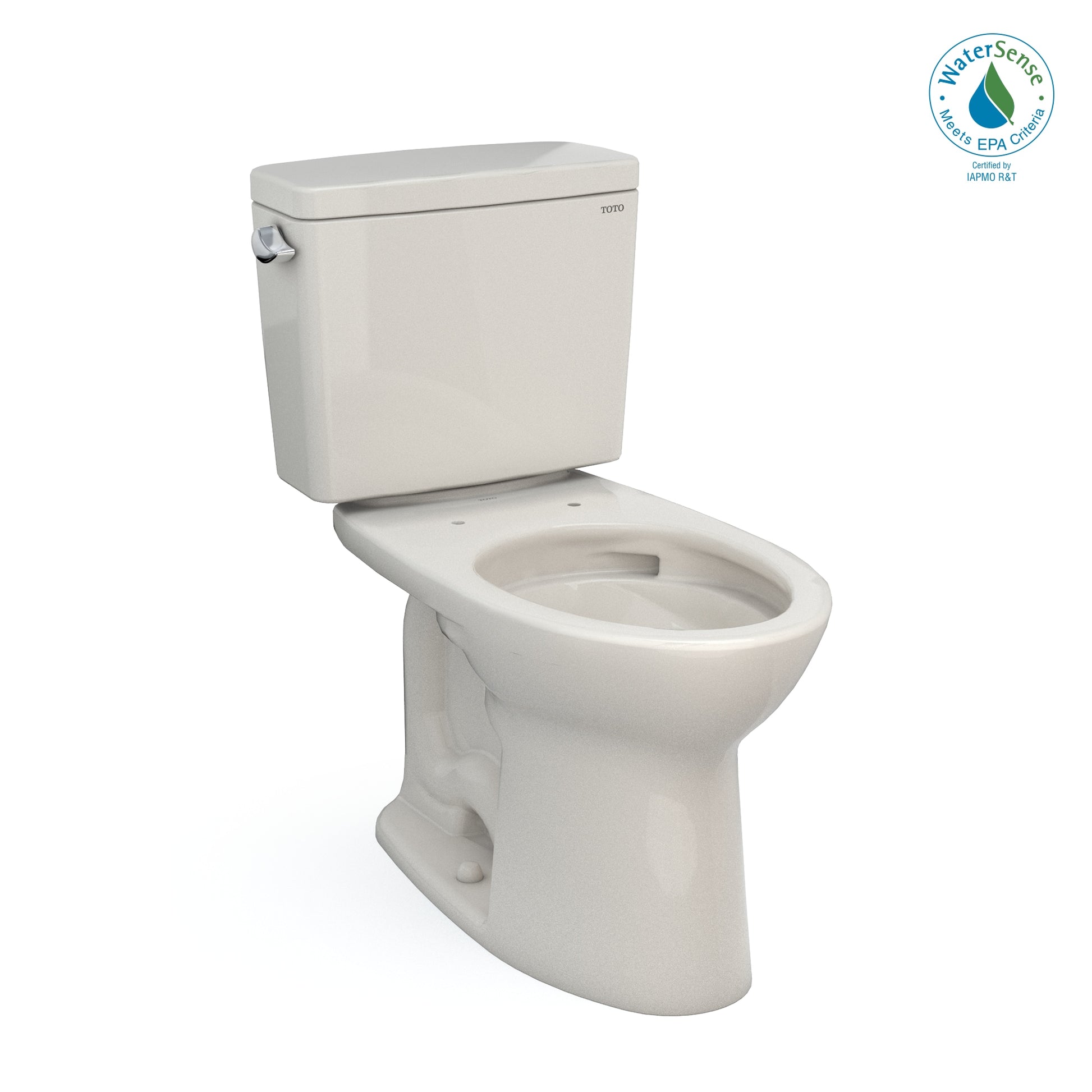 TOTO Drake Sedona Beige Elongated Standard height 12-in Rough-In WaterSense 1.28 GPF 2-piece Toilet