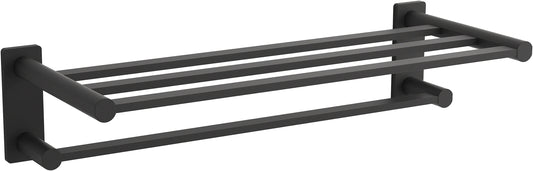 KOHLER Parallel 24-in double Matte Black Wall mount Double Towel Bar