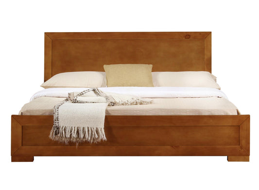 Camden Isle Queen Oak Wood Platform Bed with Headboard