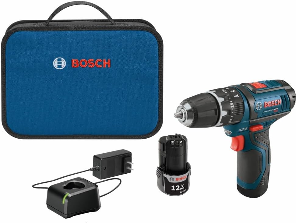 Bosch PS130-2A 12V Max 3\/8 In. Hammer Drill\/Driver Kit