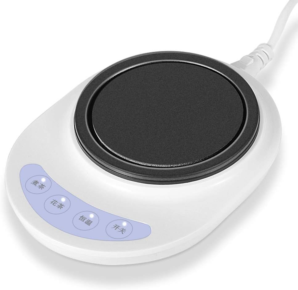 Constant Temperature Coaster Electric Heating Plate Heating can Boil Water 3 Levels of Temperature Control Automatic Power Off Suitable for Home and Dormitory Water Cup Insulation. Heater