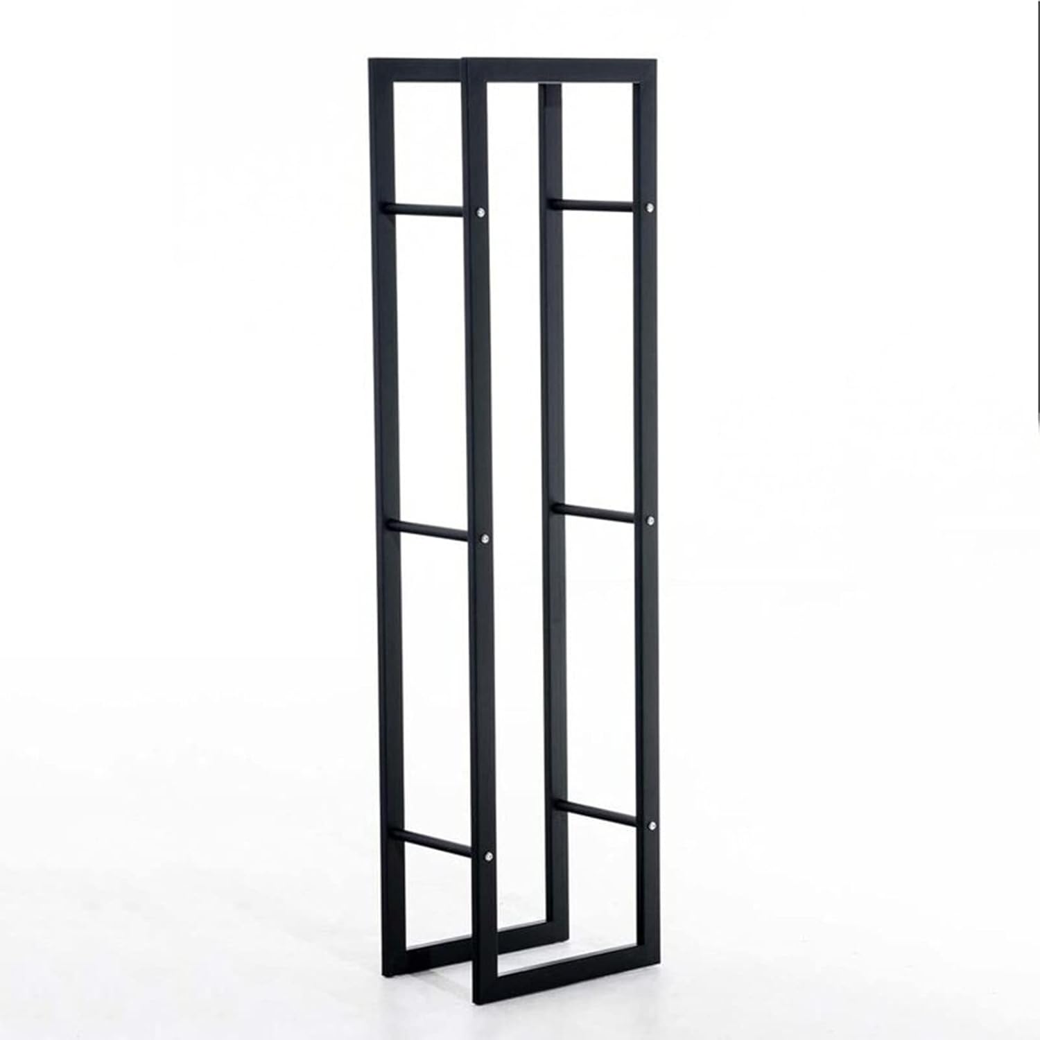 Firewood Rack for Fireplace Heavy Duty Log Bin Holder with Wrought Iron Construction Tall Wood Stacker for Lumber Storage 130cm Height