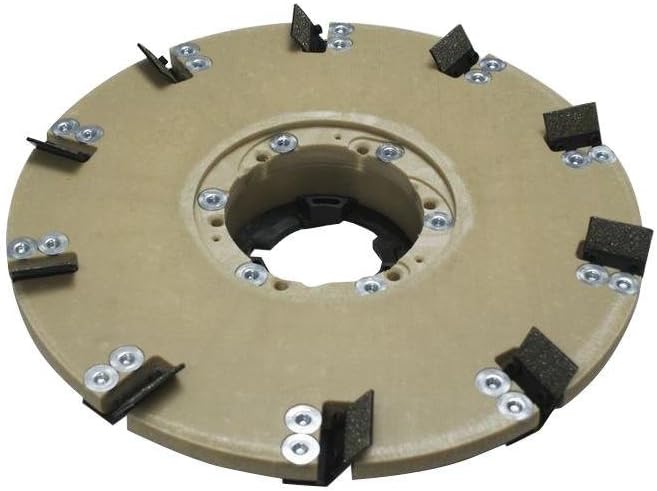 92160120210 16-inch Coating/Mastic Removal Tool for Concrete, 25 Grit, Counter Clockwise with NP9200 Clutch Plate and 1.5-inch Riser