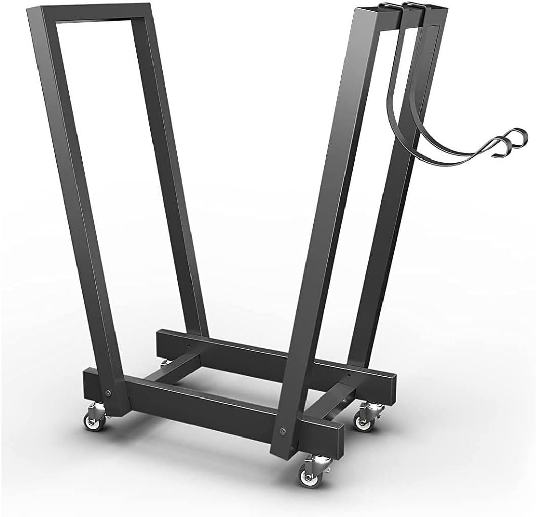 Firewood rack Outdoor Firewood Rack Indoor Fireplace Wood Courtyard Pile Storage With Wheels Firewood storage rack