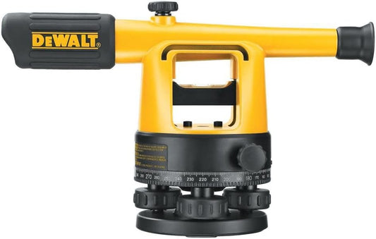 DEWALT Transit Level, Surveying Tool with Tripod and Rod, 20X Magnification (DW090PK)