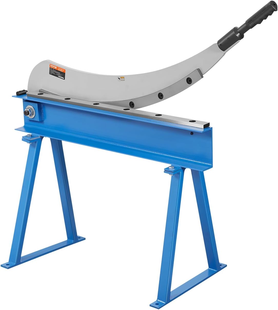 VEVOR Hand Plate Shear, 31.5 in Max Cutting Length, Manual Sheet Metal Shear Machine, Benchtop Cutter with T10 High-Hardness Blades, Q235 Material, for Cutting Large Metal Sheets Steel Aluminum Copper