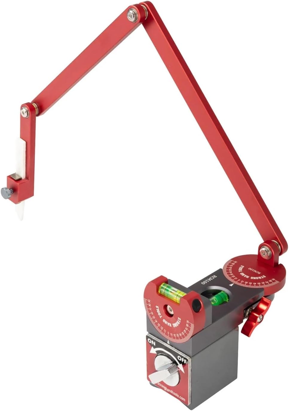 Strong Hand Tools Strong Hand, Round Contour Marker, Magnet Base, On/Off Switch, Integrated Leveling Dial, Adjustable Marking Line Angle, RCM100