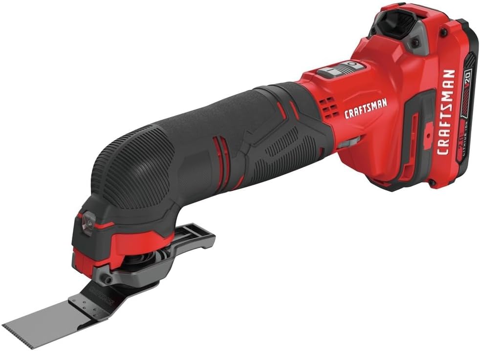 CRAFTSMAN CMCE501D1R V20 Lithium-Ion Cordless Oscillating Tool Kit (2 Ah) (Renewed)