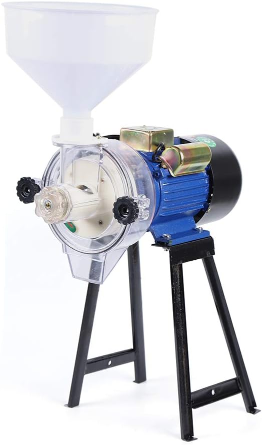 Electric Wet Grain Mill Commercial Corn Grinder 110V 2200W Soymilk Grinding Machine Cereals Grain Grinder Corn Wheat Soybeans Feed Mill for Commercial and Home Use