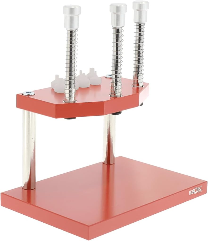 Original Horotec MSA05.022 Press for Fitting Hands with 3 Broaches (Large Base) - Swiss Made Watchamker Tool