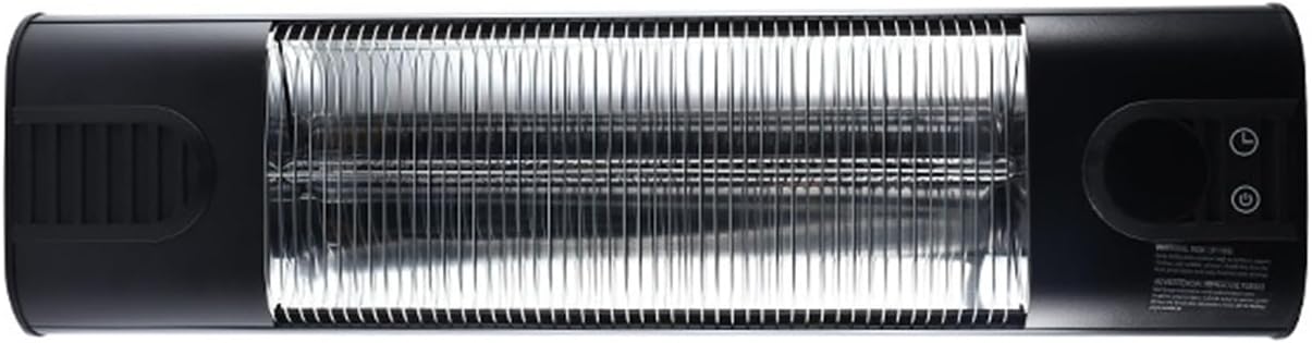 Energy Efficient, Wall-Mounted Electric Infrared Heater With Remote 24H Timer, Radiant Heating For Indoor\/Outdoor Use In Bedrooms, Garages, Porches