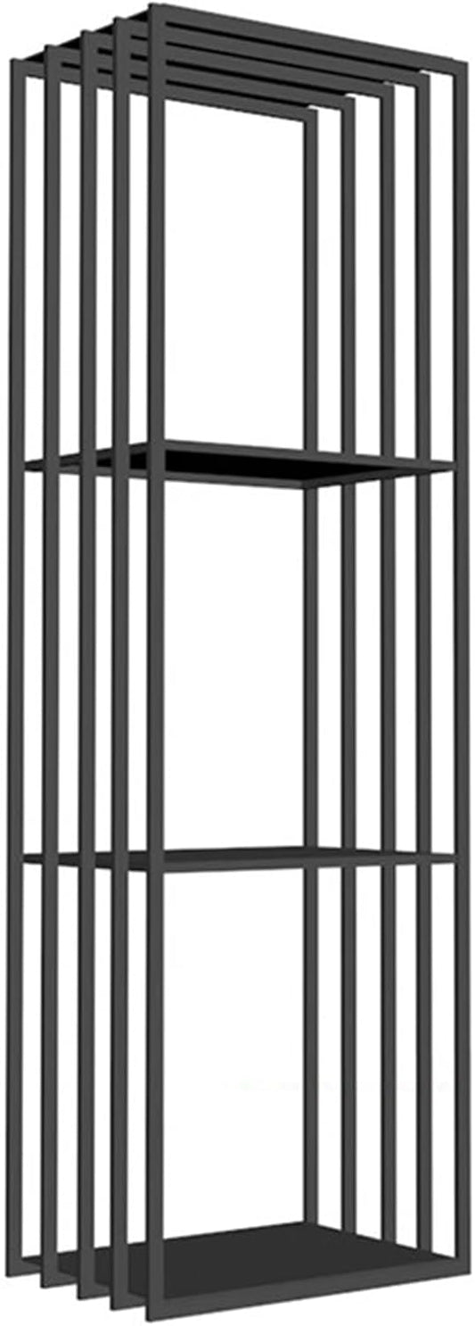 GTPBAO 3-Layers Fire Wood Racks, Tall 160cm/ 63inch, Wrought Iron Logs Storage Holders for Patio Firepit/Camping Hearth