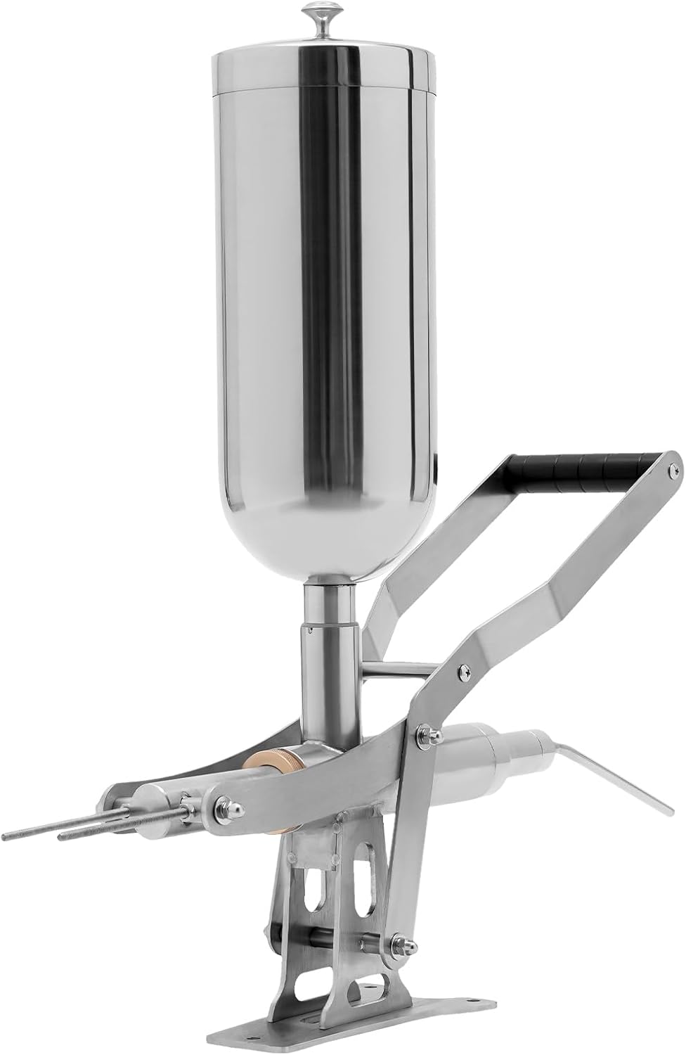 5.28 Qt Manual Donut Filler Machine, Stainless Steel Latin Donuts Filler, Commercial Jelly Cream Filling Machine with 4 Filling Pipes for Kitchen Bakery Restaurant Cafe