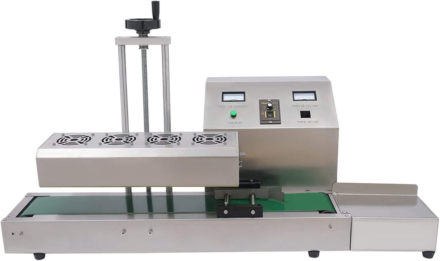 Continuous Induction Sealing Machine, Bottle Cap Automatic Sealer 20-100mm aAutomatic Sealer for Sealing Plastic and Glass Bottles