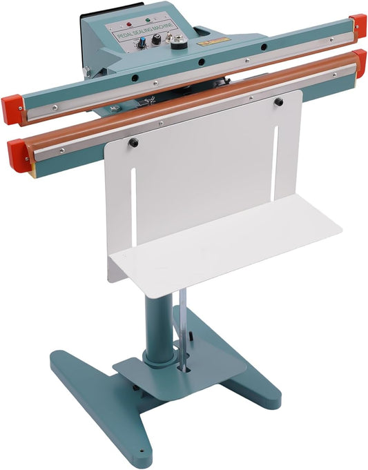 Foot-pedal Sealing Machine,1000W Foot Pedal Impulse Sealer,Heat Seal Closer Plastic Bag Sealing Machine, Ideal for Industrial and Commercial Use