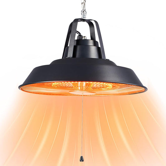 Electric Outdoor Patio Heater - 1500W Ceiling Mounted Infrared Heater for Garage, Gazebos, Shop, Deck