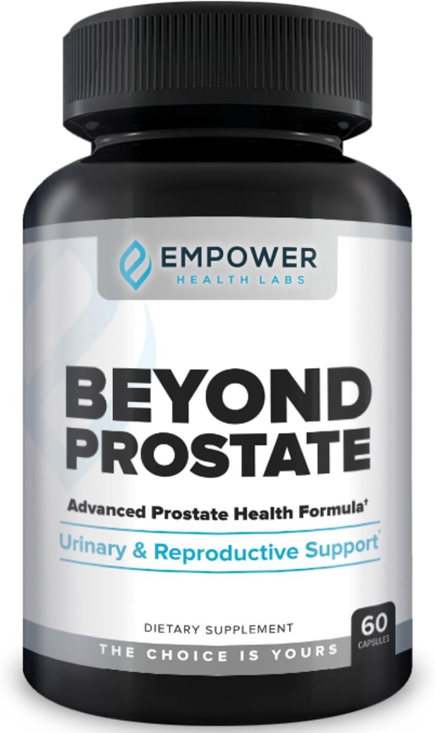 Empower Health Beyond Prostate Supplement – Prostate Health Support with Saw Palmetto, Zinc, Red Raspberry, and Stinging Nettle – Urinary and Prostate Wellness Complex – 60 Capsules