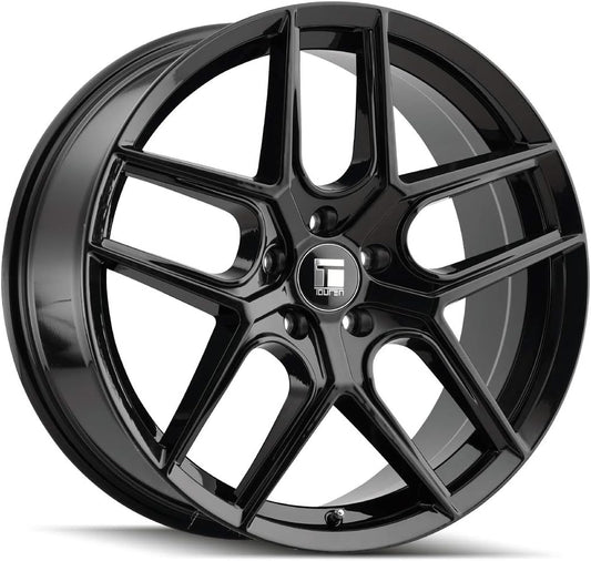 Touren TR79 Gloss Black Wheel with Alloy Steel (18 x 8. inches /112 x 112 mm, 35 mm Offset)