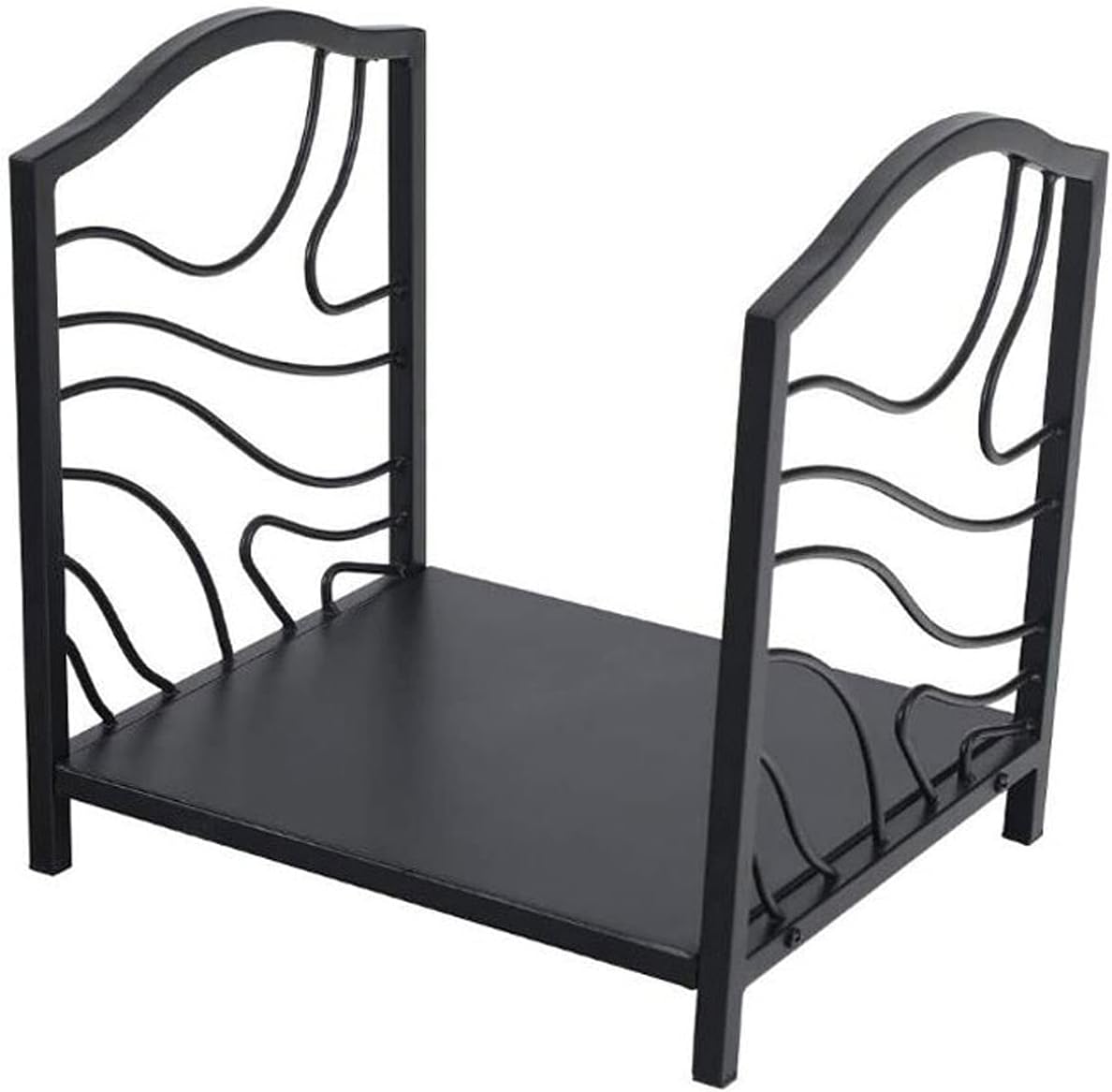 Firewood Rack Outdoor Indoor Fireplace Wood Storage Rack Firewood Holder Storage Fire Wood Organizers and Storage Heavy-Duty Log Stacking Metal Frame Firewood S(