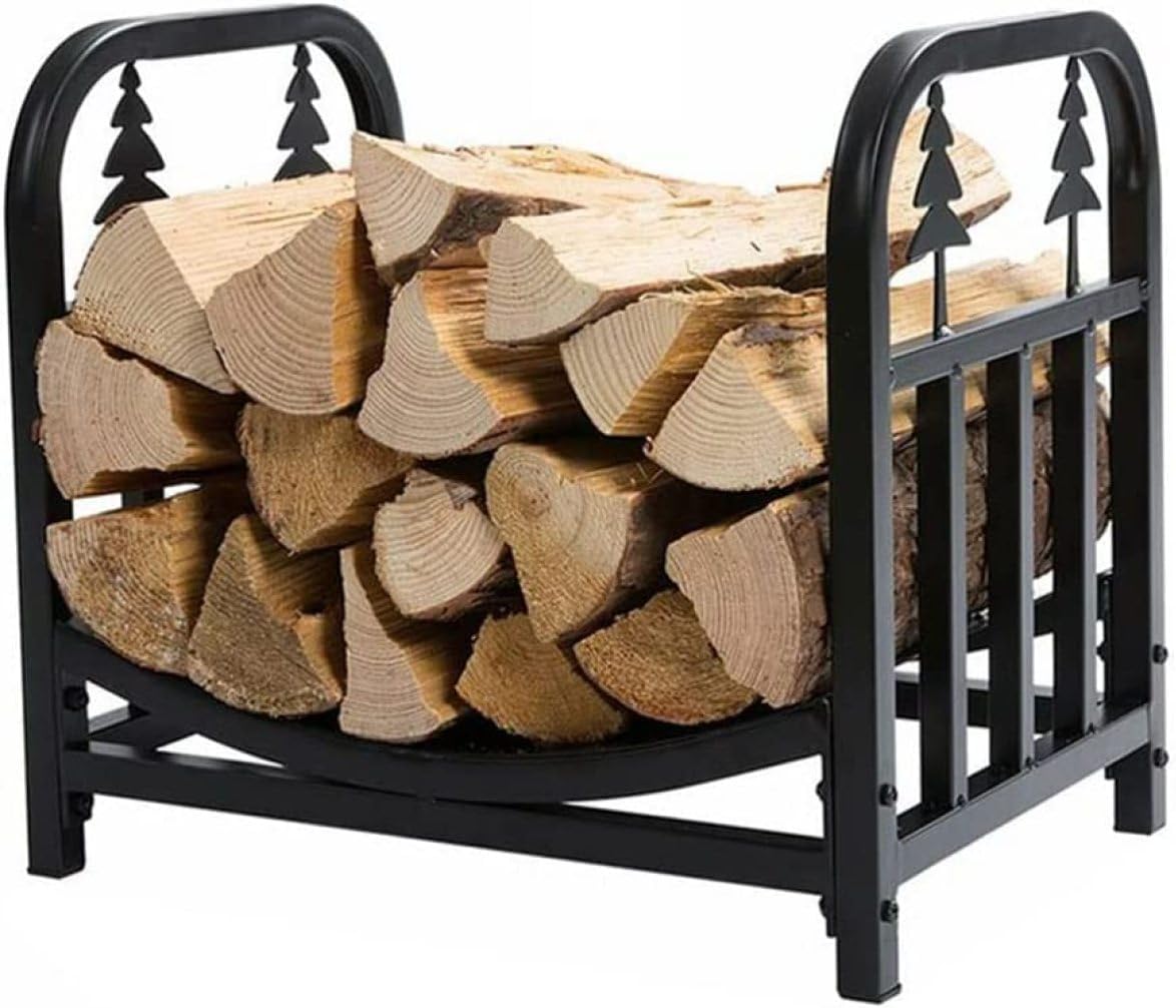Outdoor Fireplace Firewood Rack Log Store Firewood Rack Heavy Duty Outdoor Firewood Holder Steel Wood Storage Log Rack Wood Rack for Firewood Wood Store(