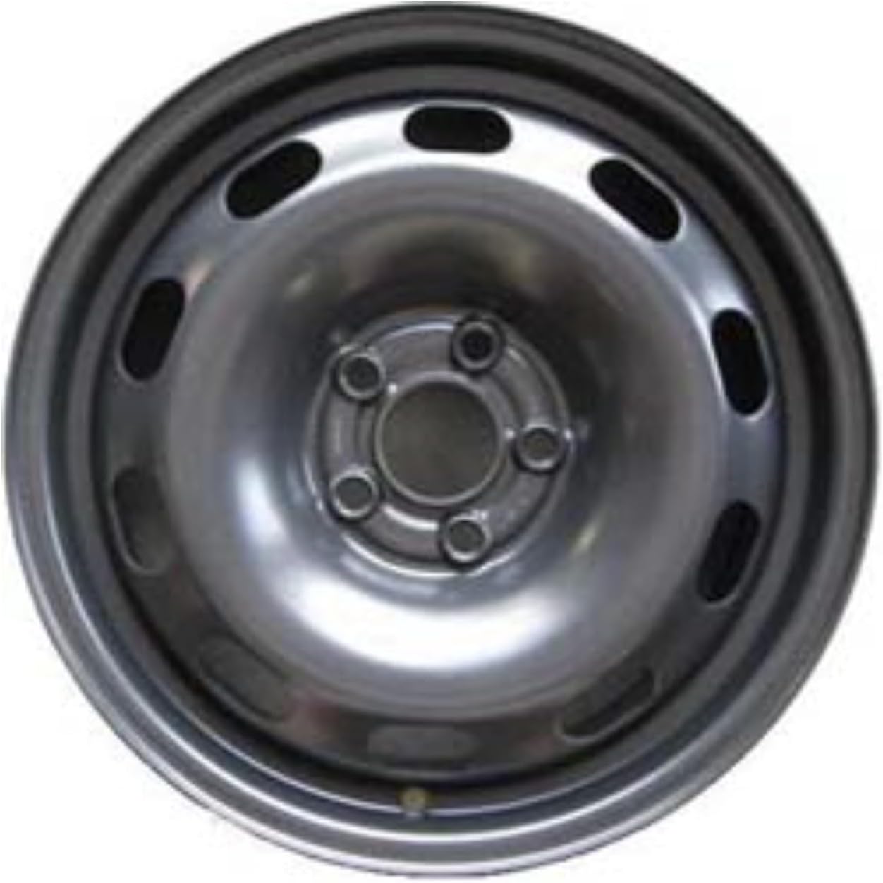 15x6" Reconditioned Factory OEM Black Steel Wheel Rim for Volkswagen Jetta 1999-2004; VW Golf 1999-2005; VW Beetle 2000-2001 | 69733
