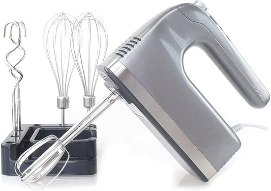 9-Speed Electric Hand Mixer, With Turbo Button, Easy Eject Button, 400W, Stainless Steel Lightweight Hand Mixer