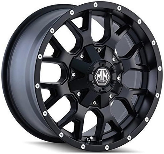 Mayhem Warrior 8015 Wheel with Matte Black Finish (20x9"/16x165.1mm)