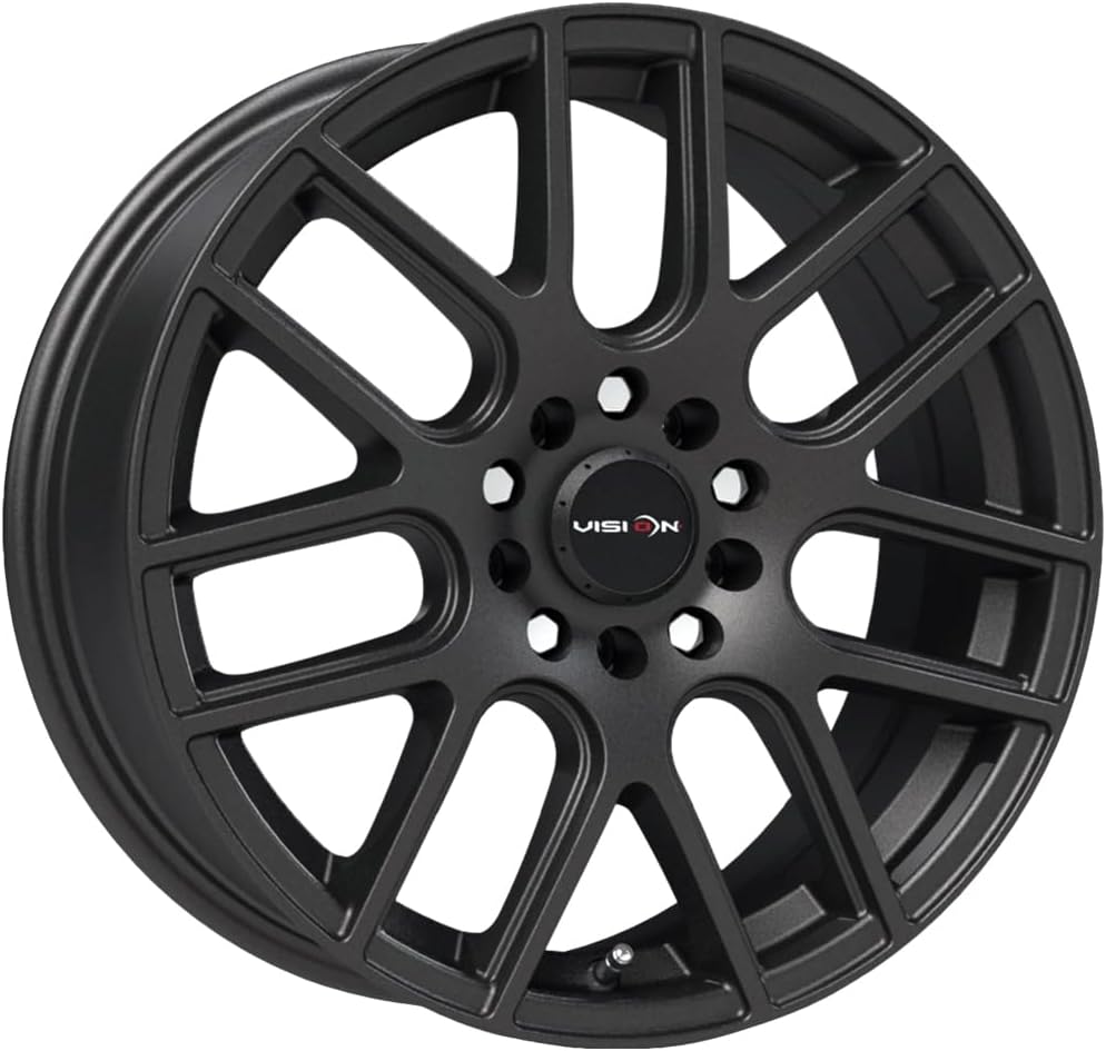 Vision 426 Cross II Matte Black Wheel with Painted Finish (18x8"\/5x110mm)
