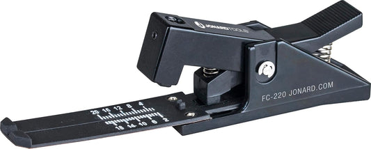 Jonard Tools FC-220 Fiber Cleaver- Precision Cleaving Tool for 250 µm & 900 µm Fibers, Carbide Blade (6,000 Cleaves), Accurate 2–20 mm Lengths, Single & Multi-Mode Compatible