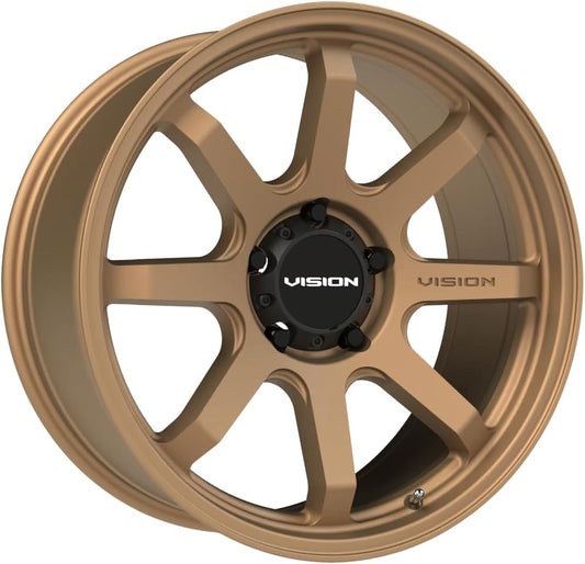Vision 351 FLOW Custom Wheel - 17x8, 30 Offset, 5x127 Bolt Pattern, 78.1mm Hub - Bronze Rim