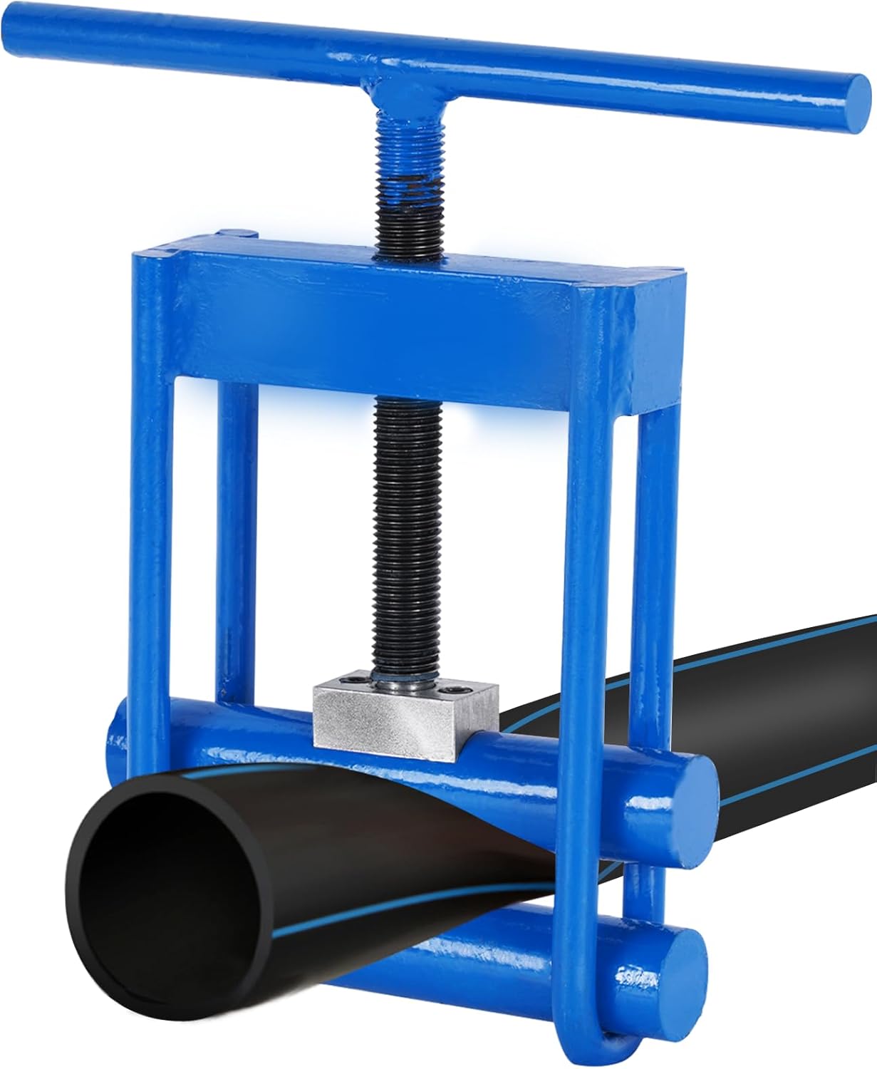 JIAWANSHUN Gas Pipe Squeeze-off tool, Shut Off Tool for 1/2-2.5in PE/PPR/PVC Plastic Water Pipe, Screw Compressor Clamp, Pipe blocker, Hose Pinch Off Pliers