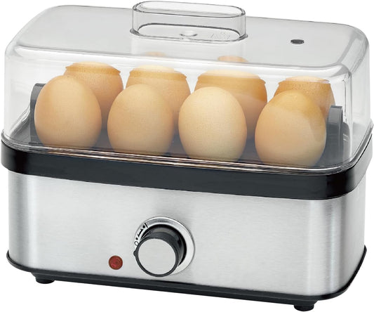 Electric Egg Cooker Rapid – 8 Egg Capacity for Hard Boiled Eggs, Soft boiled egg, Poached Eggs, Scrambled Eggs, or Omelets Maker with Auto Shut Off