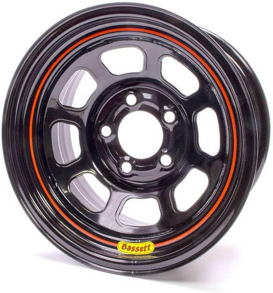 Bassett D-Hole Lightweight 15x8 in 5x4.50 Black Wheel Rim P/N 58SF5