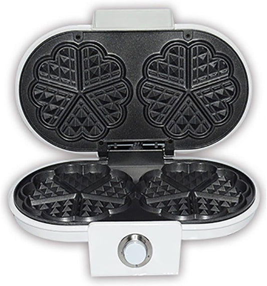 Electric Griddles， Mini Electric Waffles Maker Multifunction Breakfast Crepe Baking Machine Egg Cake Oven Pan Heart Shape Maker